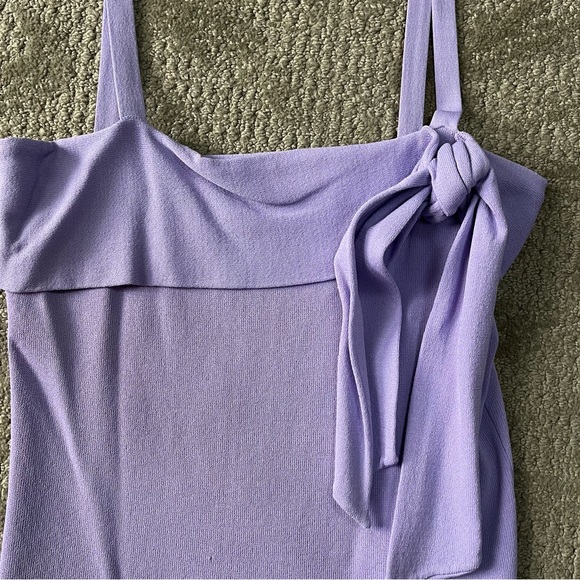 EUC Women's LOFT Mid 2000s Tie Tank Top size Small in Lavender - Picture 2 of 3